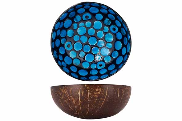 Bol Cocos Perle Turquoise 14cm